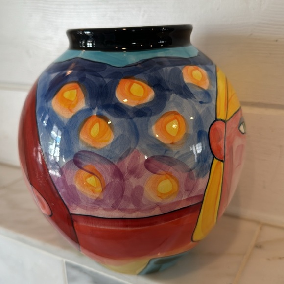 Denise Ford By Ganz Bella Casa Ladies Faces Ceramic Vase NWT - Picture 5 of 10